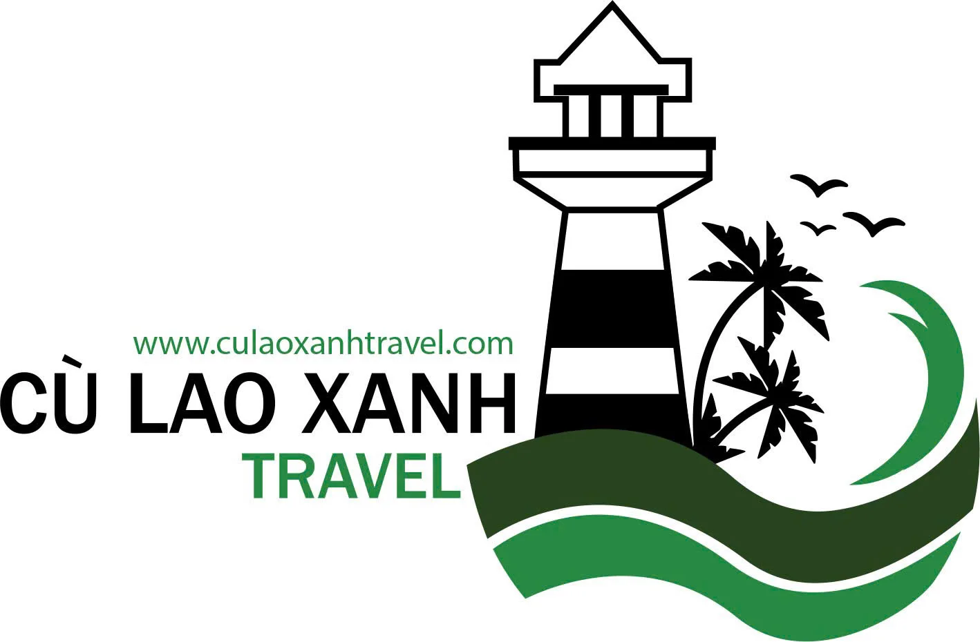 Logo Cty Cù Lao Xanh Travel